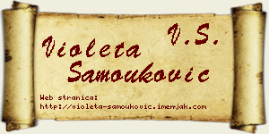 Violeta Samouković vizit kartica